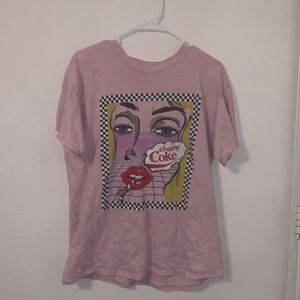 Worn down tee - graphic Diet Coke - Coca Cola branded tee 🥤 size M-L